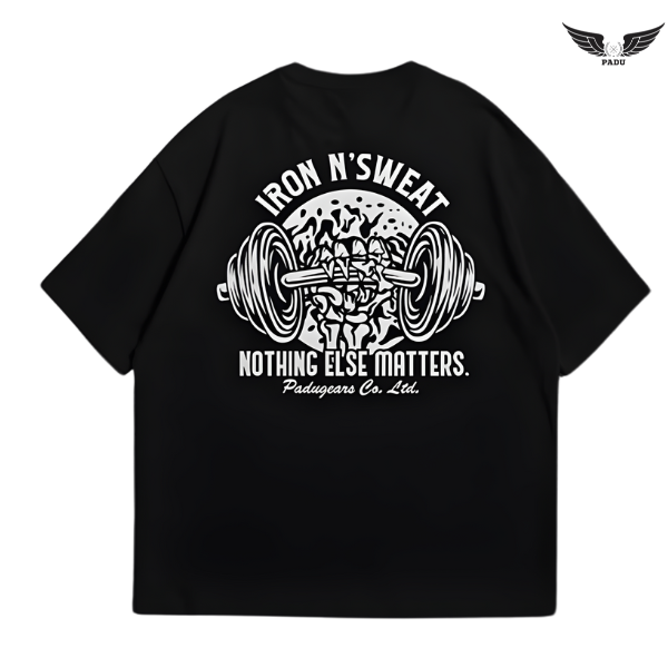 "Iron N' Sweat" Oversized T-shirt