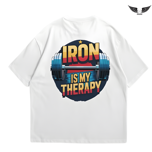 "Iron is My Therapy" Oversized T-shirt