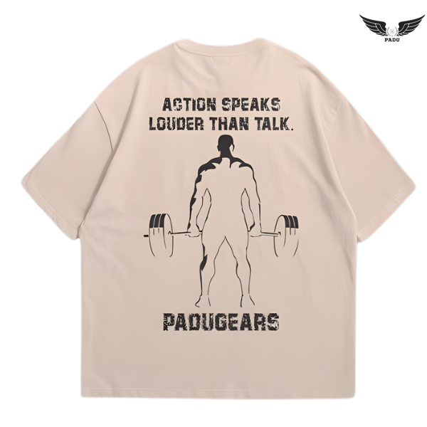 "Action Speaks Louder" Oversized T-shirt