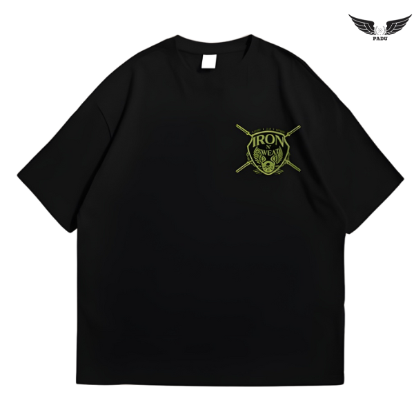 "Iron N' Sweat" Barbell Oversized T-shirt