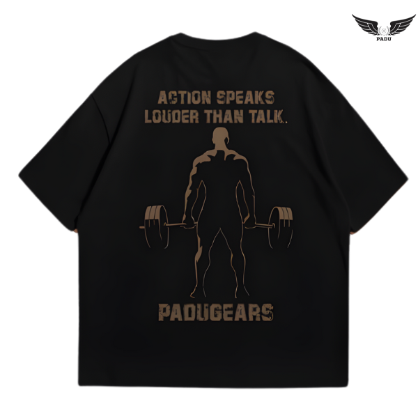 "Action Speaks Louder" Oversized T-shirt
