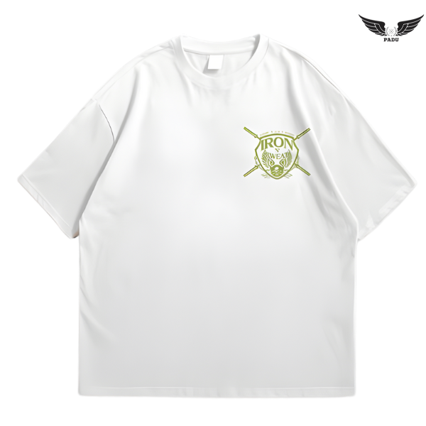 "Iron N' Sweat" Barbell Oversized T-shirt