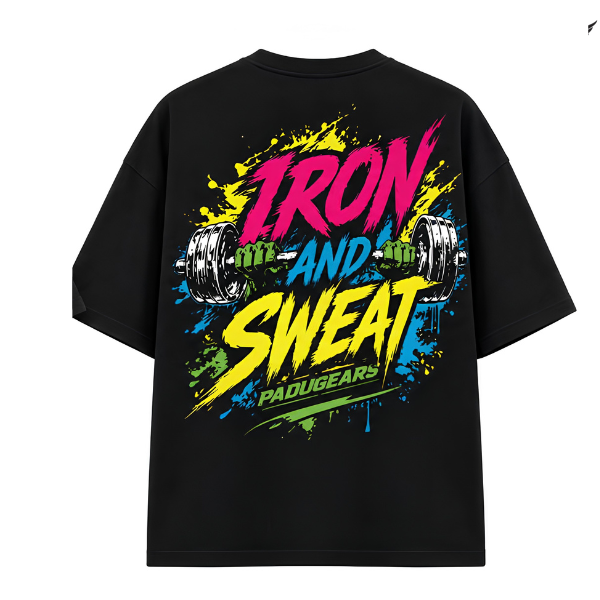 "Iron and Sweat v2" - Oversized T-shirt