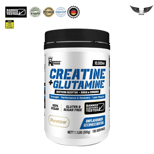 Muscle Kingdom Creatine Monohydrate + Glutamine