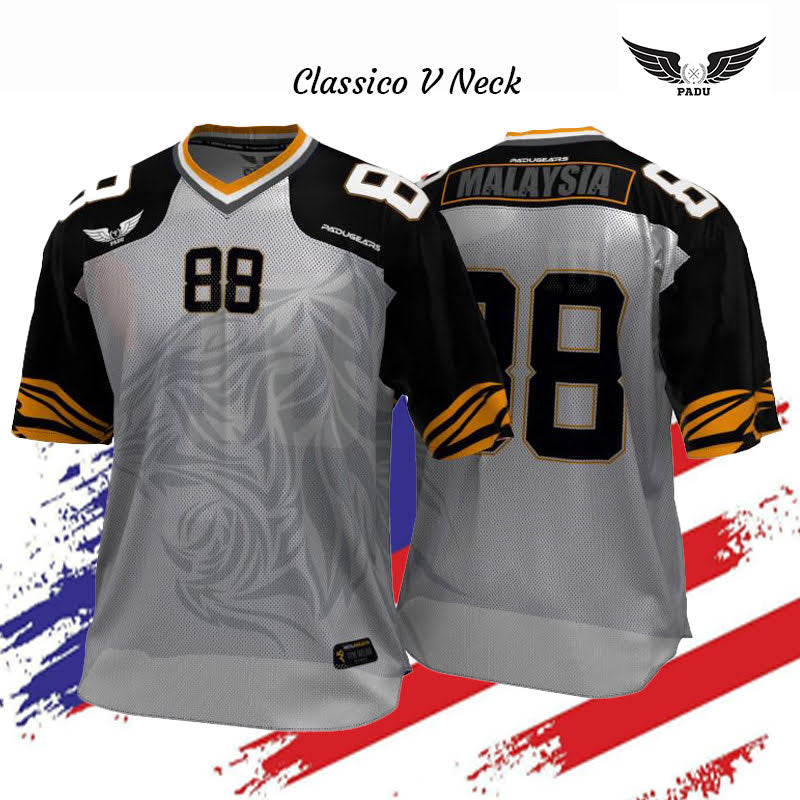 Malaysia '88 NFL Jersey in Black Grey