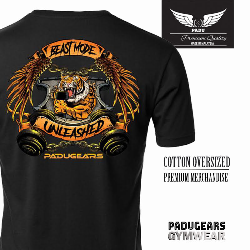 "Beast Mode Unleashed" Oversized T-Shirt (Microfiber)