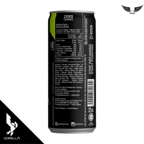 GORILLA Shredd Electric Grape 325mL x 24cans/carton