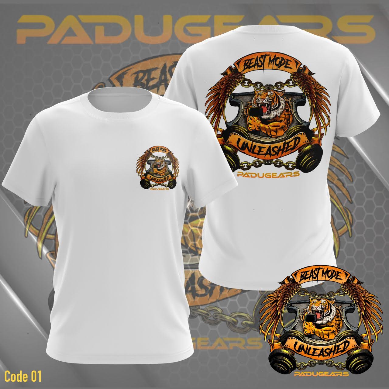 "Beast Mode Unleashed" Oversized T-Shirt (Microfiber)