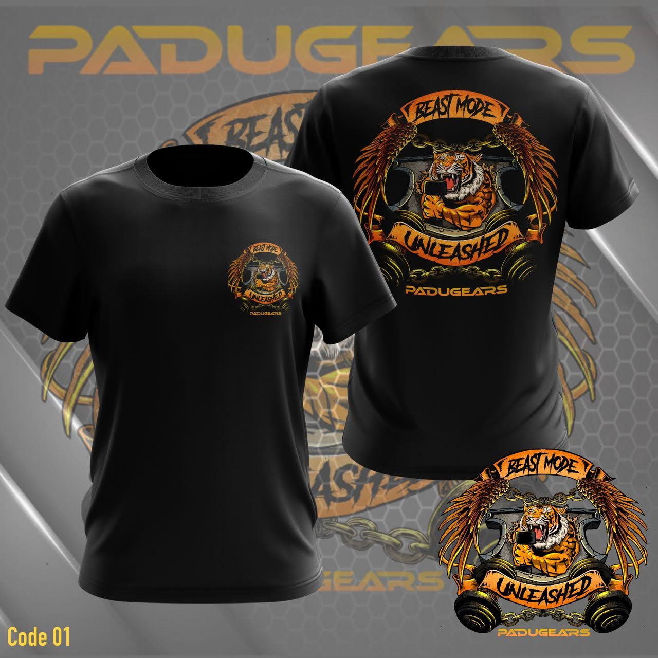 "Beast Mode Unleashed" Oversized T-Shirt (Microfiber)