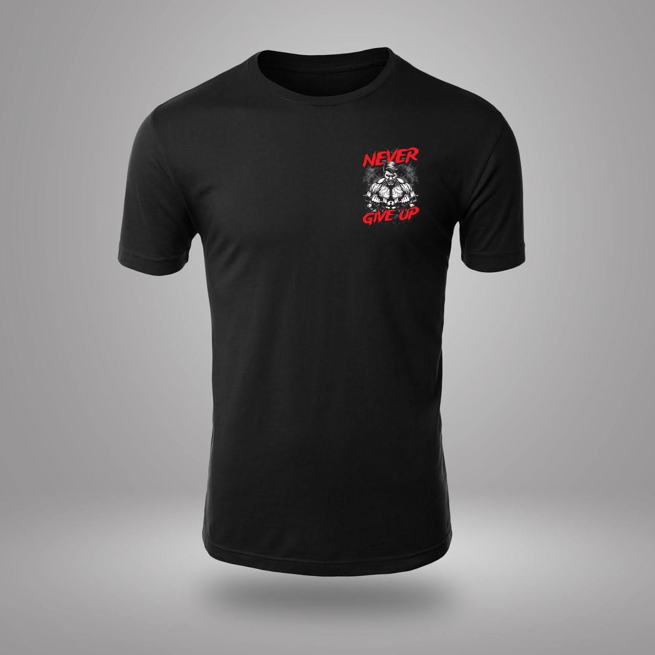 "Never Give Up" Oversized T-Shirt (Microfiber)