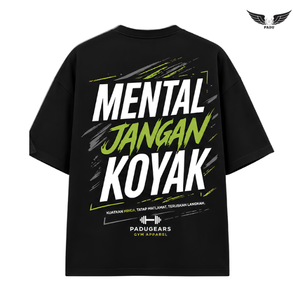 "Mental Jangan Koyak v2" Oversized T-shirt