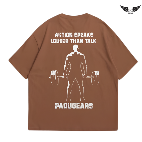 "Action Speaks Louder" Oversized T-shirt