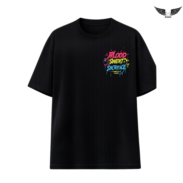 "Blood Sweat Sacrifice" Oversized T-shirt