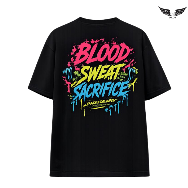 "Blood Sweat Sacrifice" Oversized T-shirt