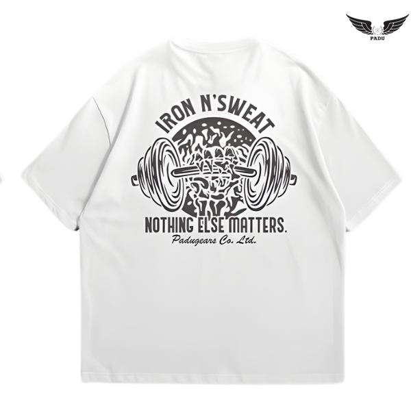 "Iron N' Sweat" Oversized T-shirt