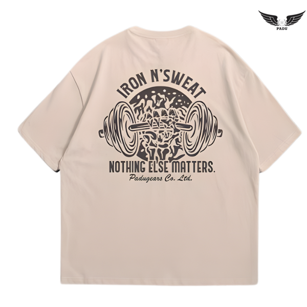 "Iron N' Sweat" Oversized T-shirt