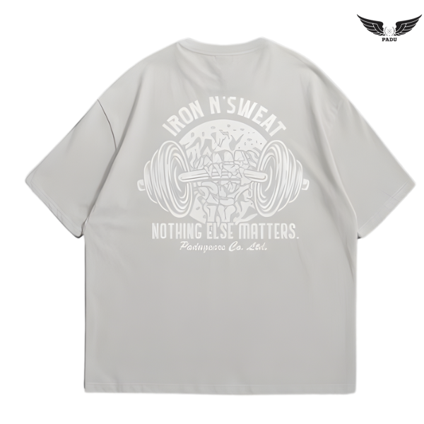 "Iron N' Sweat" Oversized T-shirt