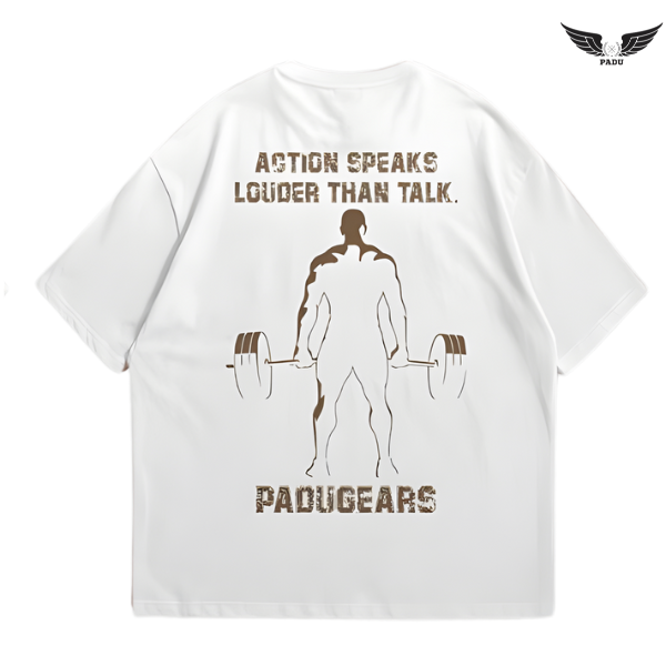 "Action Speaks Louder" Oversized T-shirt