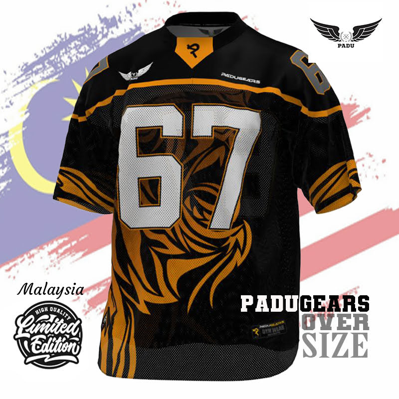 Malaysia '67 NHL Jersey in Black Yellow