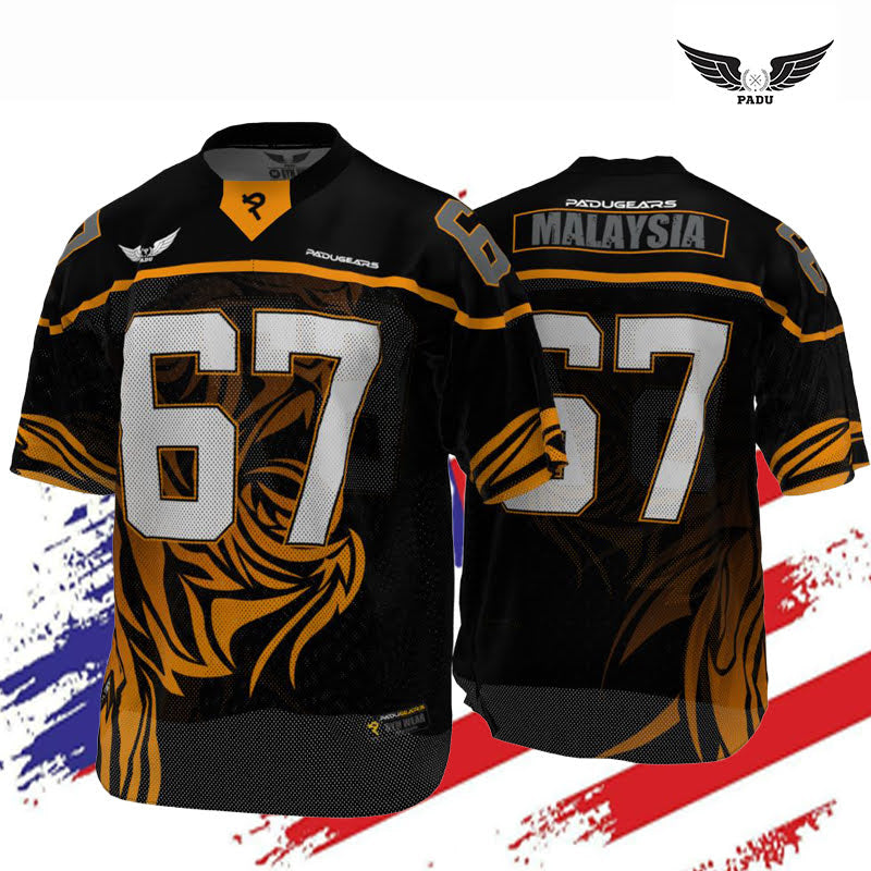 Malaysia '67 NHL Jersey in Black Yellow