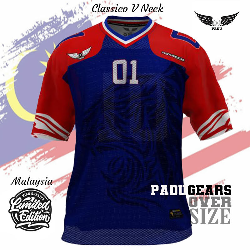 Malaysia '01 NFL Jersey in Blue Red