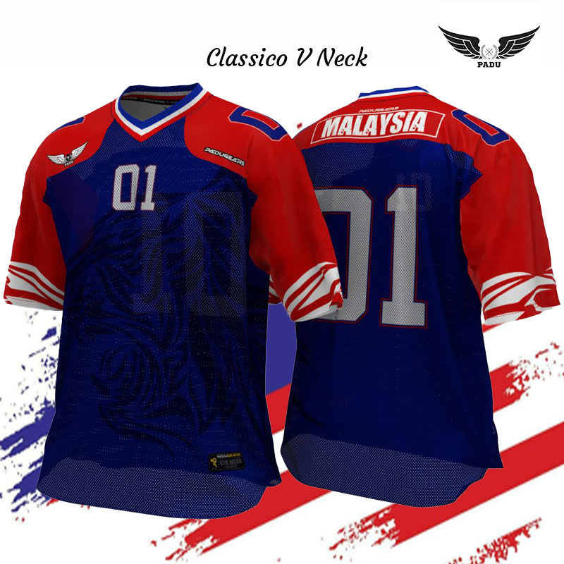 Malaysia '01 NFL Jersey in Blue Red