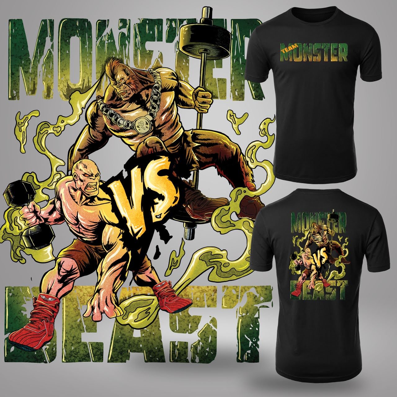 "Monster vs Beast" Oversized T-Shirt